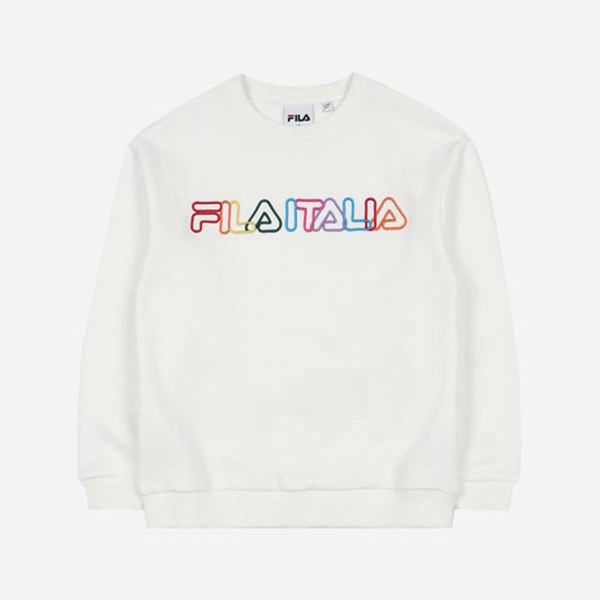 Sudaderas Fila Niñas Blancas - Rainbow L/S - España 672048WXQ